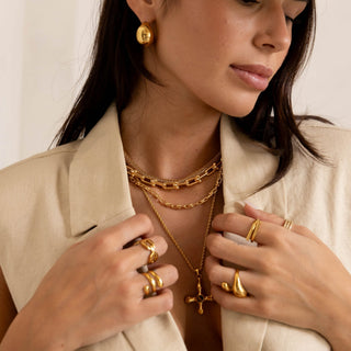 Ophelia Cross Necklace - Boutique Bella BellaNecklace