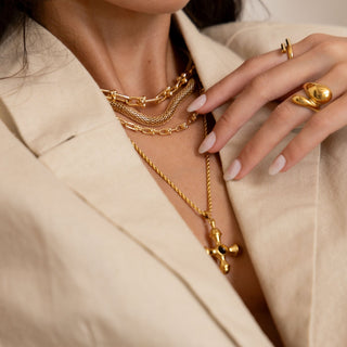 Ophelia Cross Necklace - Boutique Bella BellaNecklace
