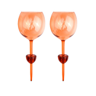 Orange Bodie Riviera Set Of 2 Glasses - Boutique Bella Bellaglass set