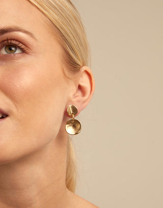 ORO CLASICOS - Circle drop earrings - Boutique Bella BellaEarrings