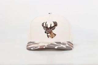 Outdoor Deer Embroidered Camo Hat - Boutique Bella BellaHat