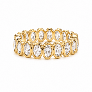 Oval Bezel Eternity Ring - Boutique Bella BellaRing