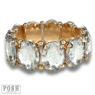Oval rhinestone bracelet - Boutique Bella BellaBracelets
