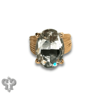 Oval rhinestone ring - Boutique Bella BellaRings