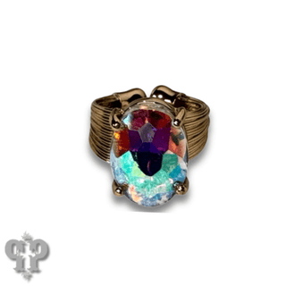 Oval rhinestone ring - Boutique Bella BellaRings