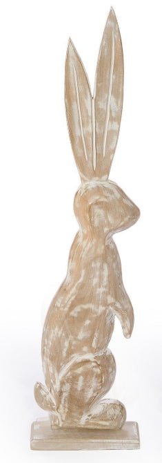 Oversized Hand - Crafted Wooden Bunny - Boutique Bella BellaEaster decor