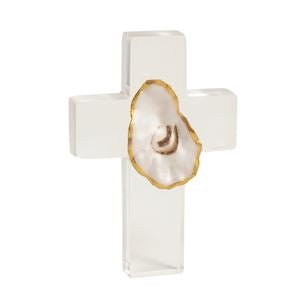 Oyster Shell Cross - Boutique Bella BellaCross