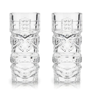 Pacific Crystal Tiki Glasses, Set of 2 - Boutique Bella Belladrinkware