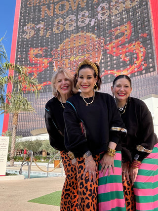 Party Animal Half & Half Cropped Pants - Boutique Bella BellaPants