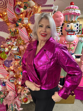 Party in Pink Short Trench Blazer - Boutique Bella BellaJacket