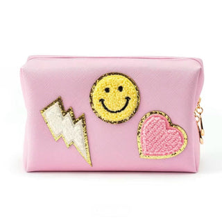 Patchwork Glam Cosmetic Bag - Boutique Bella Bella