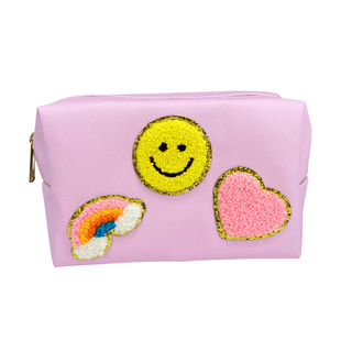 Patchwork Rainbow Cosmetic Bag - Boutique Bella Bella