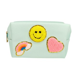 Patchwork Rainbow Cosmetic Bag - Boutique Bella Bella