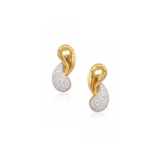 Pave Raindrop Earring - Boutique Bella BellaEarring