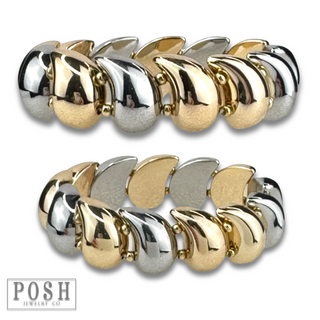Paisley bead stretch bracelet