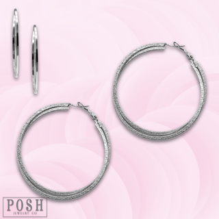 Double crossover hoop earring, last call