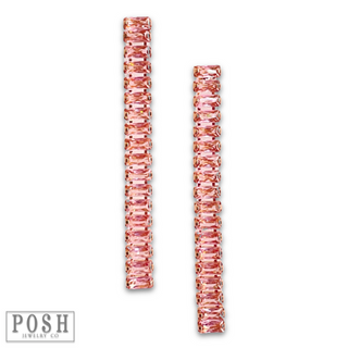 Rhinestone tennis earring