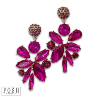 Rhinestone statement earring, last call