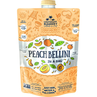 Peach Bellini in A Bag® Cocktail / Mocktail Slushie Mixer - Boutique Bella Belladrink mix
