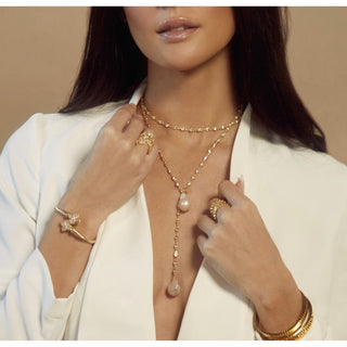 Pearl Bolo Necklace - Boutique Bella BellaNecklace