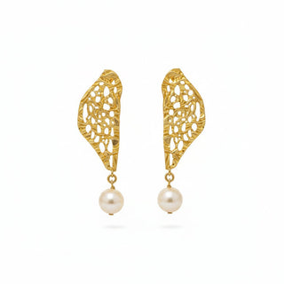 Pearl Butterfly Wing Earrings - Boutique Bella BellaJewlery