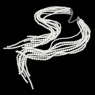 Pearl Fringe Long Necklace - Boutique Bella BellaNecklace