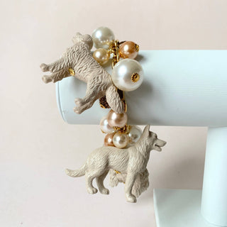 Pearl Must Love Dogs Charm Bracelet - Boutique Bella BellaBag Charms