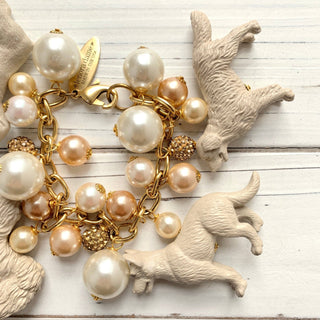 Pearl Must Love Dogs Charm Bracelet - Boutique Bella BellaBag Charms