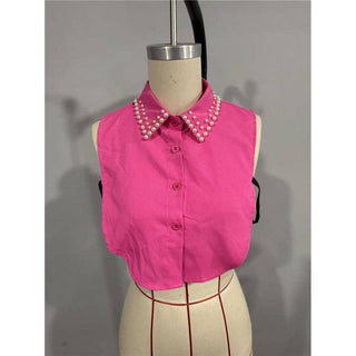 Pearl Studded Detachable Shirt Collar - Boutique Bella Belladetachable collar