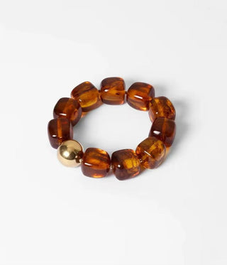 Pebbles Brown Stretchy Bracelet - Boutique Bella BellaBracelet