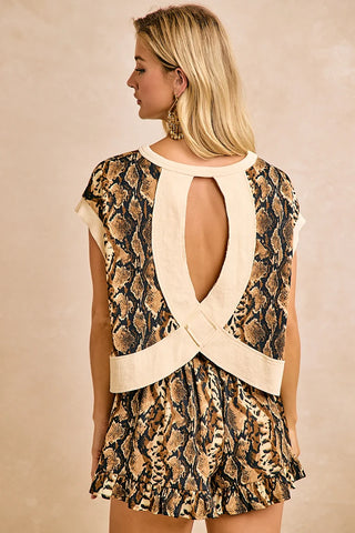 Venom & Vogue Snakeskin Top