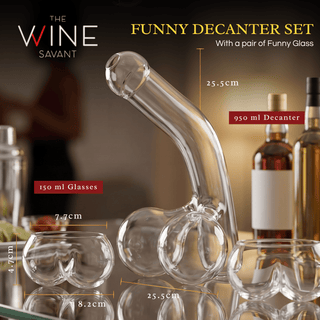 Penis Whiskey Decanter With Two Whiskey Glasses Unique Funny Glass Container For Scotch Tequila Bran - Boutique Bella Bella
