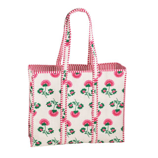 Peony Block Print Tote - Boutique Bella BellaTote Bag