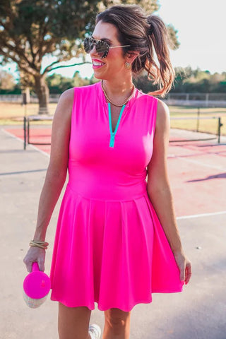 Pep Squad Tennis Dress - Pink - Boutique Bella BellaActive Wear Dress