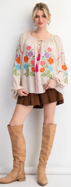 Petal Bloom Blouse - Boutique Bella BellaTOP