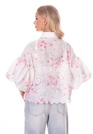 Petal Puff Lace Blouse - Boutique Bella BellaTops