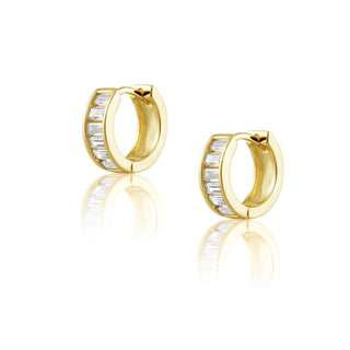 Peyton Cz Huggies - Boutique Bella BellaEarrings