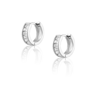 Peyton Cz Huggies - Boutique Bella BellaEarrings