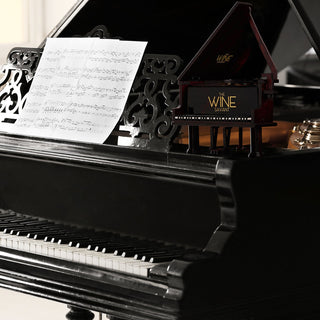 Piano Shaped Whiskey Wine Decanter 25OZ Pianist Instrument Unique Decanter Set With Beautiful Gift B