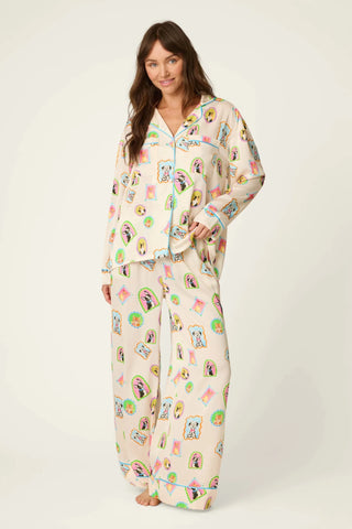 Picture Purrfect Pet Portraits Satin Pajama Pants - Boutique Bella BellaPajama