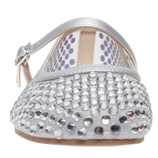 Pierre Dumas FAYE-3 Mary Janes - Silver - Boutique Bella BellaShoes
