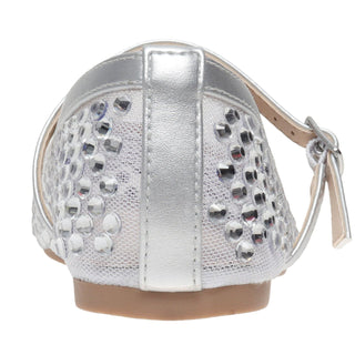 Pierre Dumas FAYE-3 Mary Janes - Silver - Boutique Bella BellaShoes