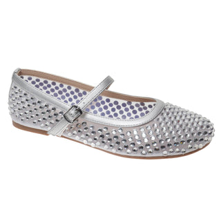 Pierre Dumas FAYE-3 Mary Janes - Silver - Boutique Bella BellaShoes