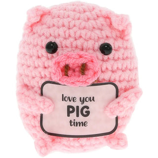 Pig - Crocheted Mini Collectable Pavilion - Boutique Bella BellaGifts