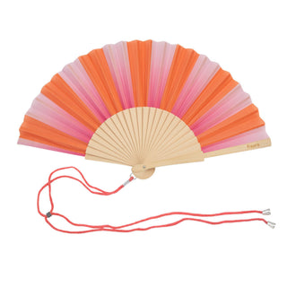 Pink and Orange Striped Fan - Boutique Bella BellaFan