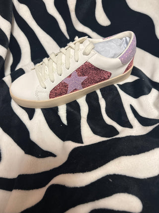 PINK AND PURPLE TENNIS SHOES - Boutique Bella Bellashoes