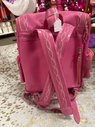 Pink Boot Stitch Backpack - Boutique Bella Bellabackpack