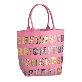 Pink Cheers Sparkle Tote - Boutique Bella BellaTote Bag