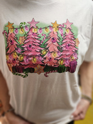 Pink Christmas Tree T - Shirt - Boutique Bella BellaT - Shirt