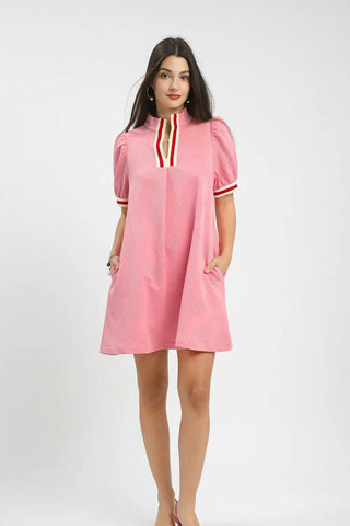 Pink Crush Jacquard Mini - Boutique Bella BellaDress